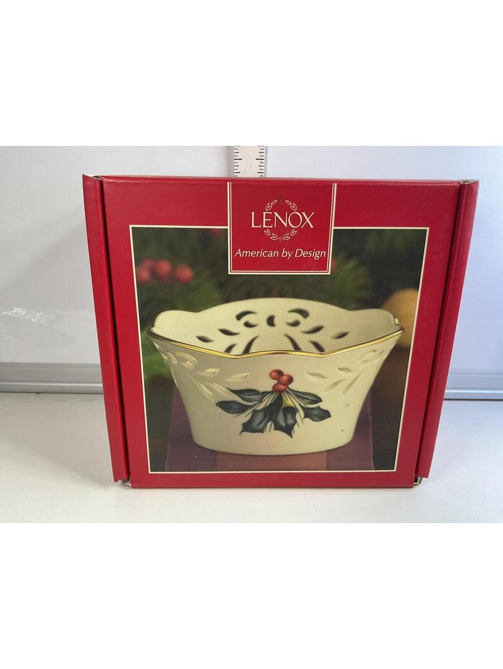 Lenox Winter Greetings Pierced Bowl NEW